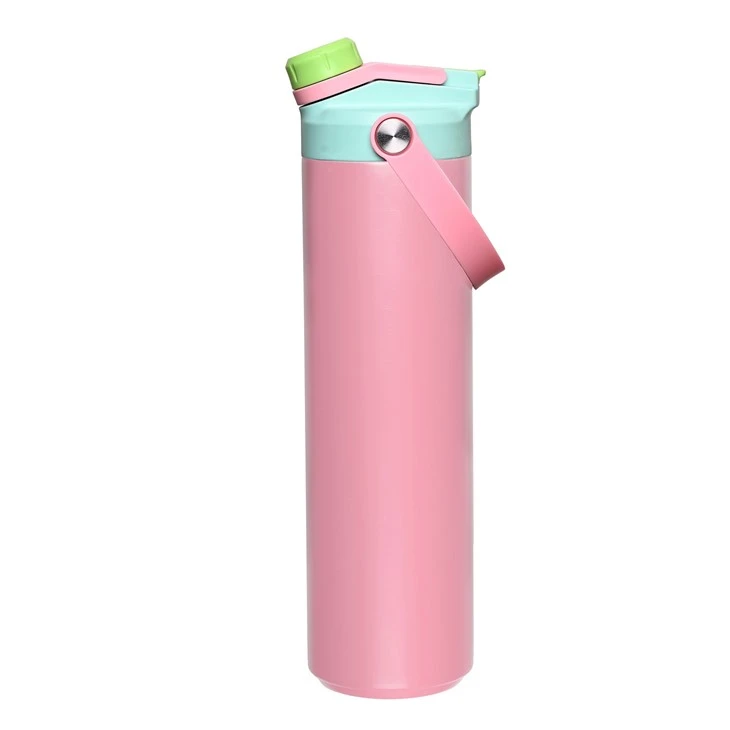 Thermos For Couples Vacuum Bottle With Multi-head Lid
