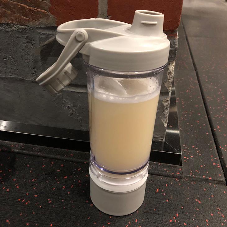 500ml New Design Plastic Protein Powder Gym Sports Shaker Water Bottle With Storage Box